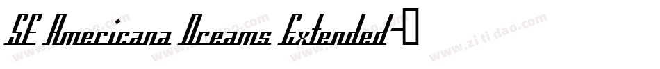 SF Americana Dreams Extended字体转换